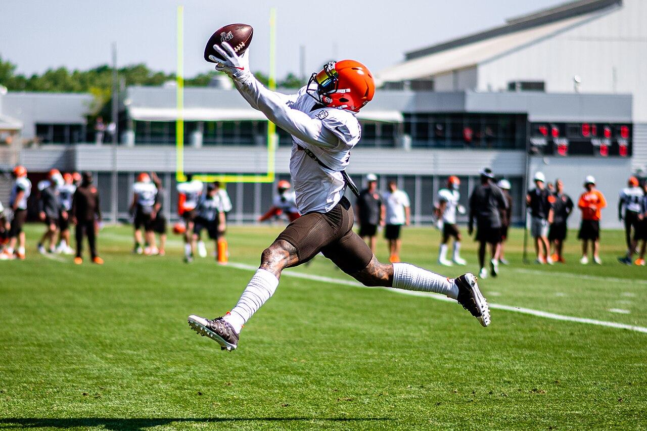 Odell Beckham Jr. beim Trainingscamp der Cleveland Browns im Juli 2019