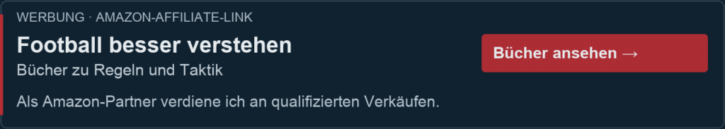 Werbung / Affiliate-Link: Football-Bücher auf Amazon ansehen. Als Amazon-Partner verdiene ich an qualifizierten Verkäufen.